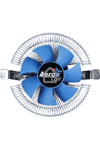 Кулер для процессора AeroCool / Formula Verkho I серебристый, 80 мм, алюминий, 2500 об/мин, 29.7 дБ, 4 pin, 90 Вт, 45 мм