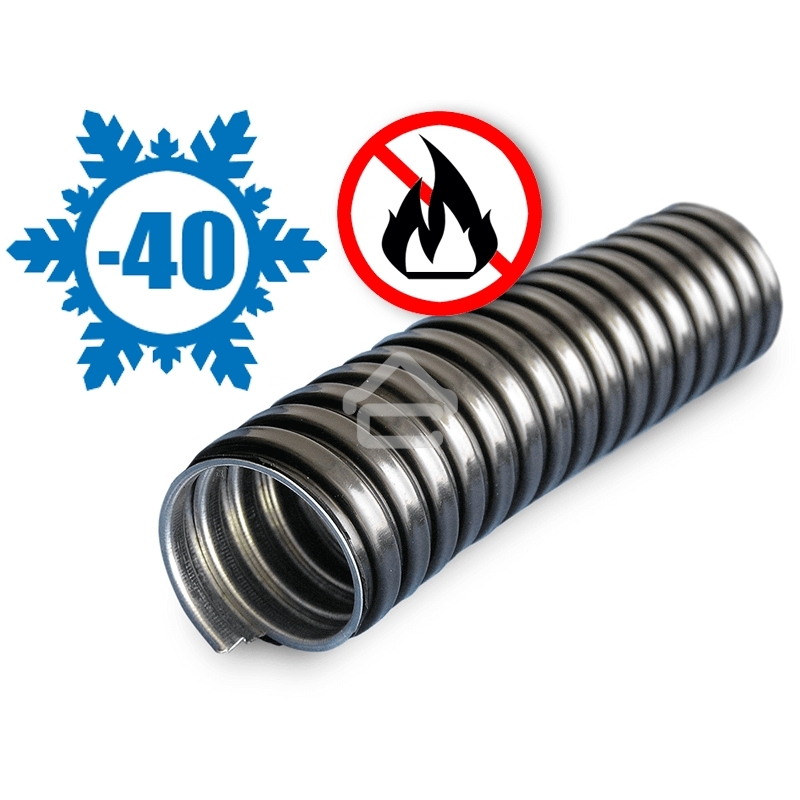 Металлорукав в ПВХ изоляции МРПИ НГ 38 d38мм без протяжки черный (уп.20м) ЗЭТА zeta42216