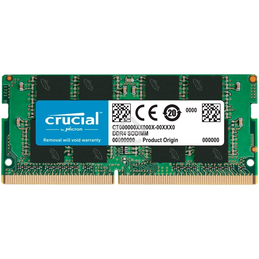 Оперативная память Crucial, DDR4, 8GB (1x8GB), 3200MHz, CL22 SO-DIMM