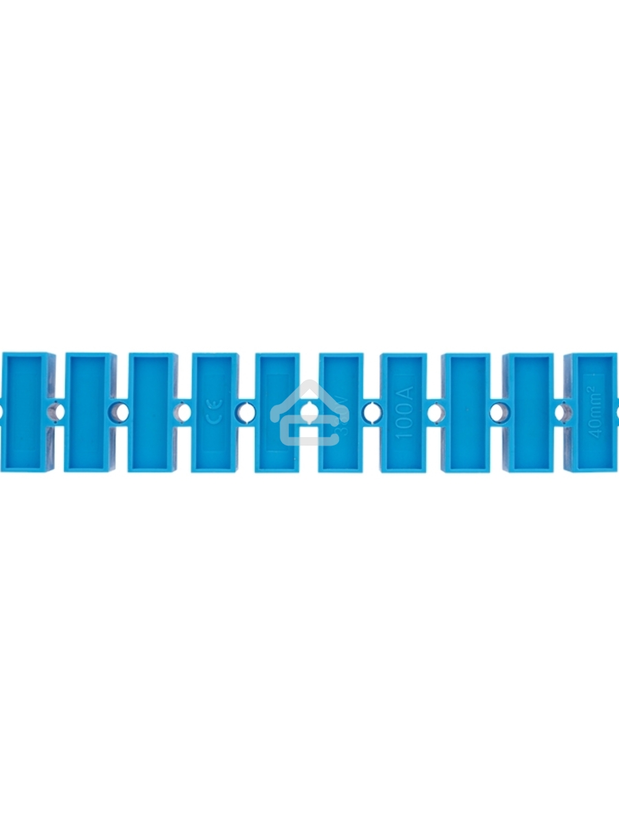 Клеммная винтовая колодка KВ-40 25-40, ток 100 A, полиэтилен синий Rexant (10 шт./уп.)