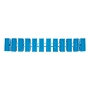 Клеммная винтовая колодка KВ-40 25-40, ток 100 A, полиэтилен синий Rexant (10 шт./уп.)