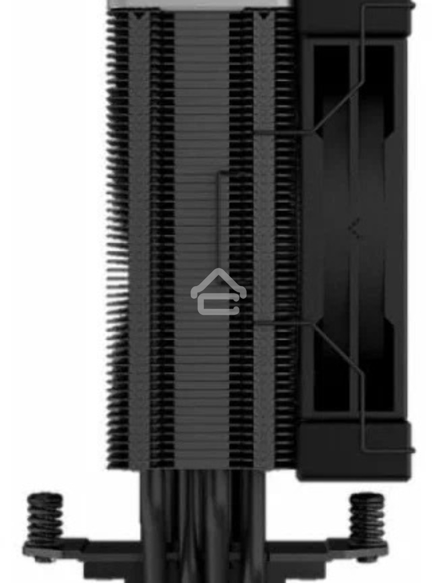 Кулер для процессора DEEPCOOL AK400 ZERO DARK черный, 120 мм, алюминий/медь, 1850 об/мин, 29 дБ, 4 pin, 220 Вт, 155 мм