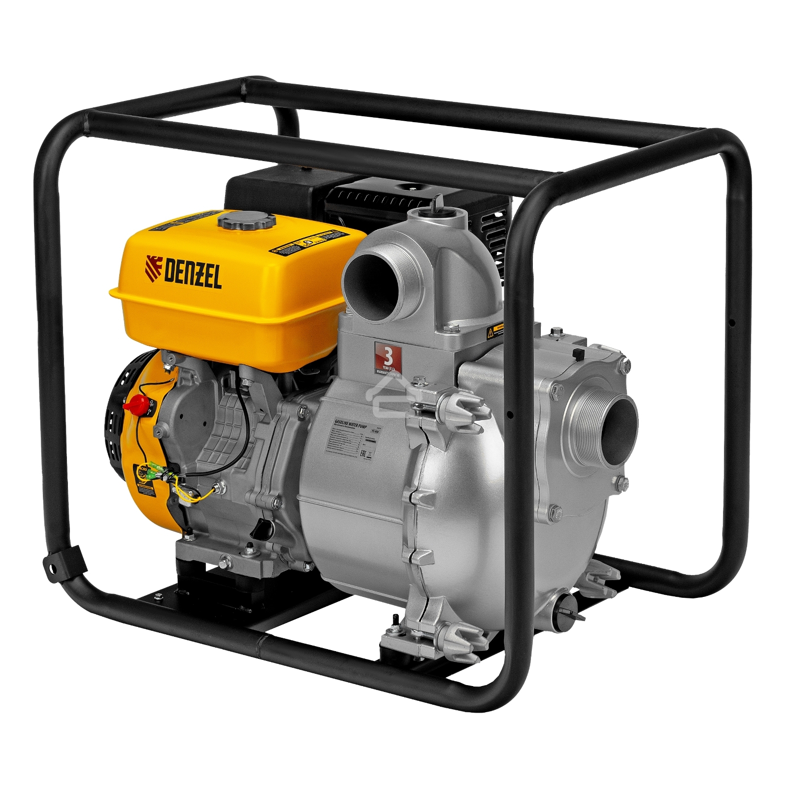 Мотопомпа бензиновая для грязной воды Denzel PX-80D, 15 л.с., 3