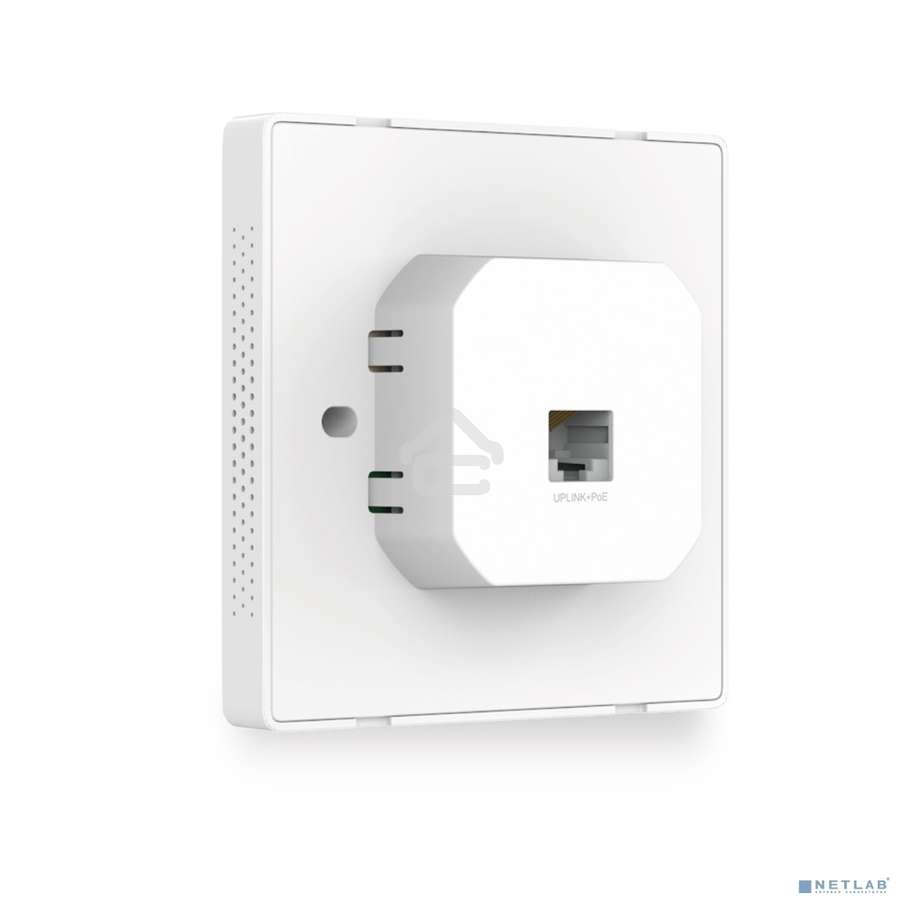 Точка доступа TP-Link Omada AC1200 wireless MU-MIMO Gigabit wall-plate Access Point, 1 Gigabit downlink port, 1 gigabit uplink port, 802.3af/at PoE in, wall plate mounting, support standalone mode and controlled by Omada SDN controller (Software/hardware/