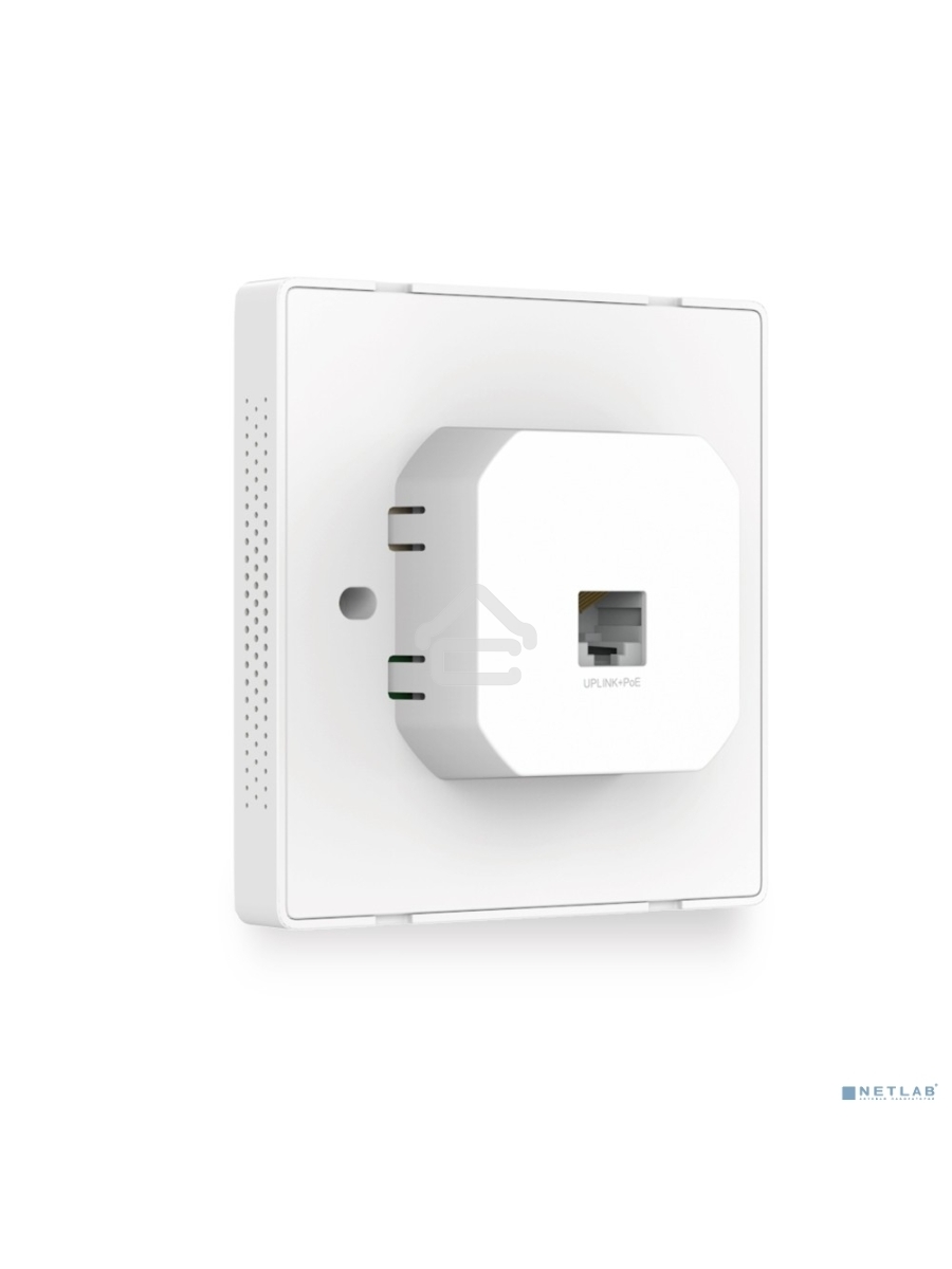 Точка доступа TP-Link Omada AC1200 wireless MU-MIMO Gigabit wall-plate Access Point, 1 Gigabit downlink port, 1 gigabit uplink port, 802.3af/at PoE in, wall plate mounting, support standalone mode and controlled by Omada SDN controller (Software/hardware/