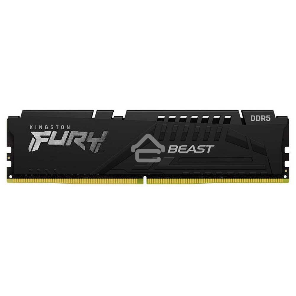 Оперативная память Kingston Fury Beast, DDR5, 32Gb (1x32 GB), 5600 MHz, CL36, DIMM, радиатор, черный