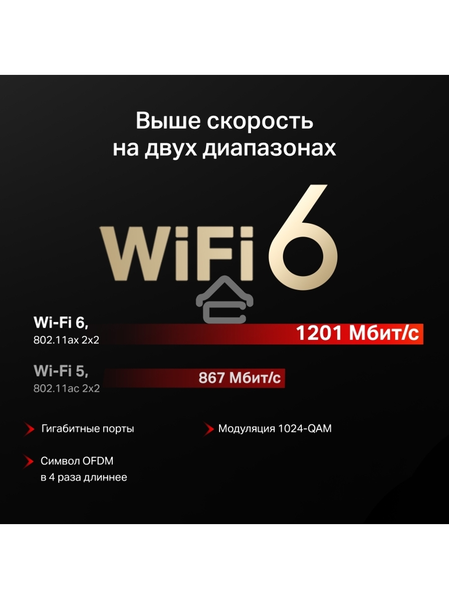 Маршрутизатор Mercusys MR62X AX1500 Wi-Fi 6 Router