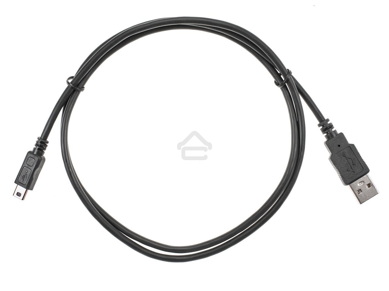 Кабель USB 2.0 A-->mini-B 5P (1м) черный TELECOM/VCOM TC6911BK-1.0M