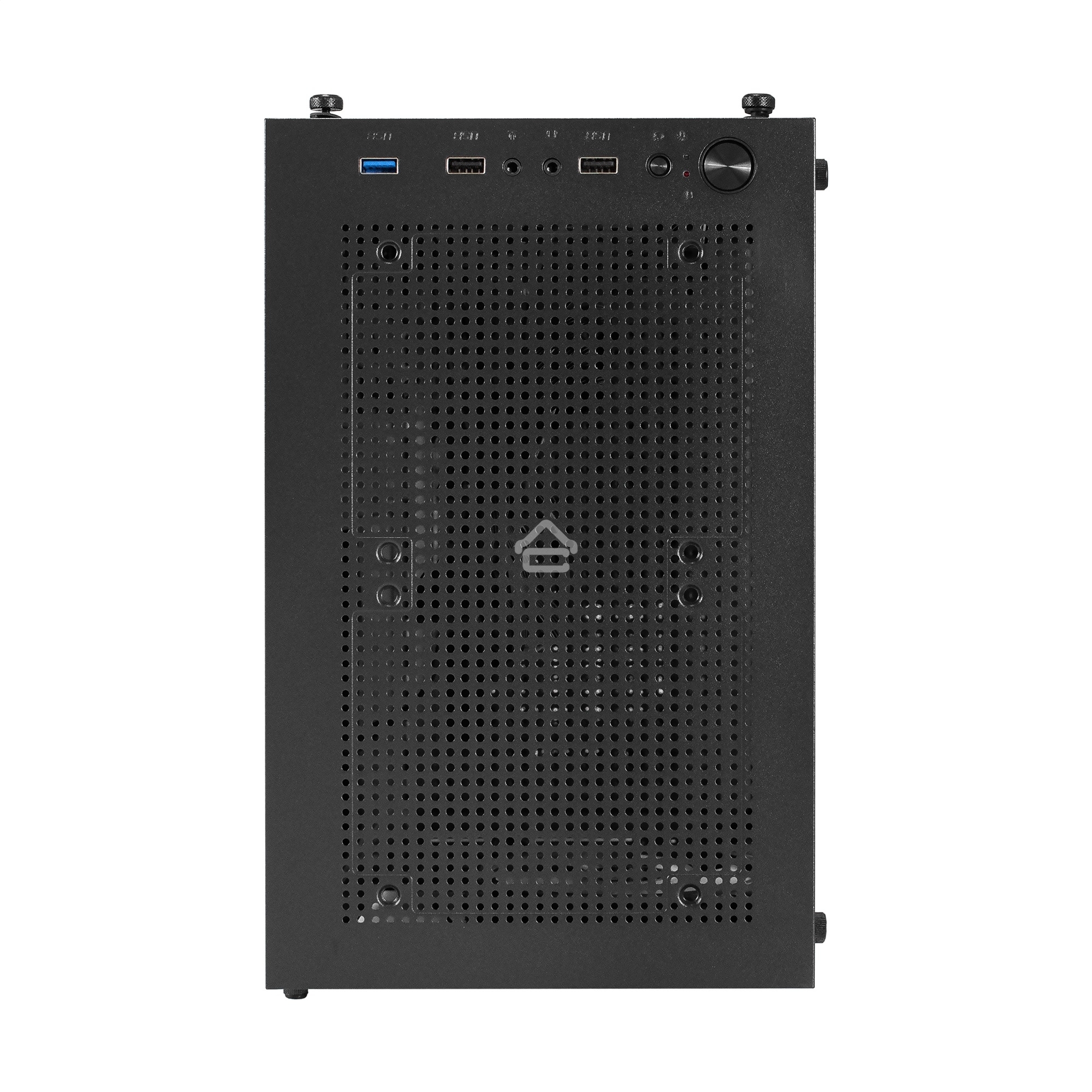 Компьютерный корпус Miditower ExeGate i3 BASE (ATX, без БП, с окном, 1*USB+1*USB 3.0, аудио, 4 вент. 12см с RGb подсветкой)