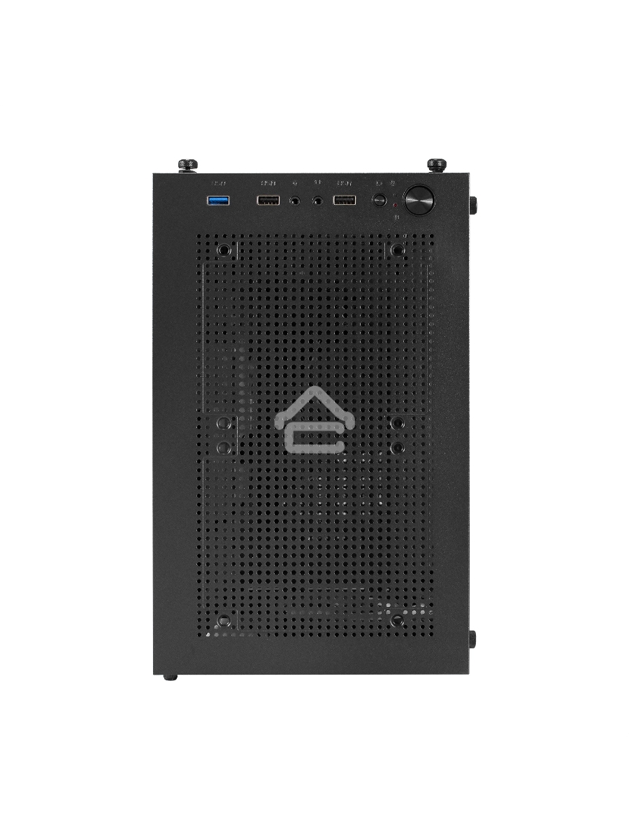 Компьютерный корпус Miditower ExeGate i3 BASE (ATX, без БП, с окном, 1*USB+1*USB3.0, аудио, 4 вент. 12см с RGB подсветкой)