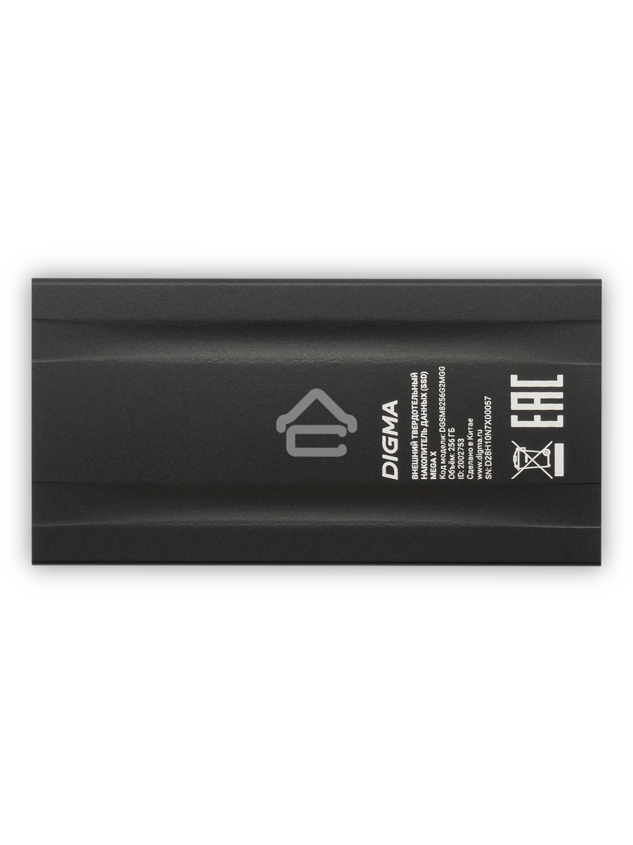 Внешний накопитель SSD Digma USB3.2 Gen2x2 256GB DGSM8256G2MGG MEGA X 1.8