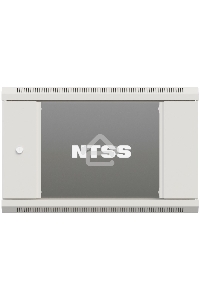 Шкаф коммутационный NTSS Премиум (NTSS-W6U6060GS-2) настенный 6U 600x600мм пер.дв.стекл 60кг серый IP20 сталь