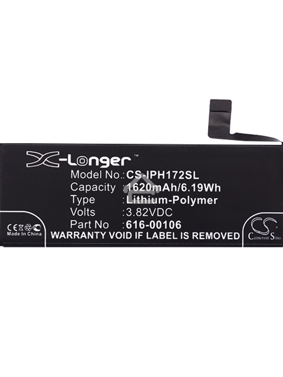 Аккумулятор CameronSino CS-IPH172SL для iPhone 5se 3.82V / 1620mAh / 6.19Wh
