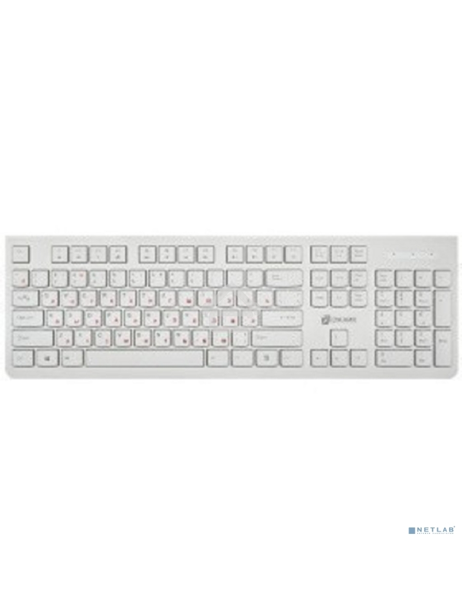 Клавиатура Oklick 505M белый USB slim