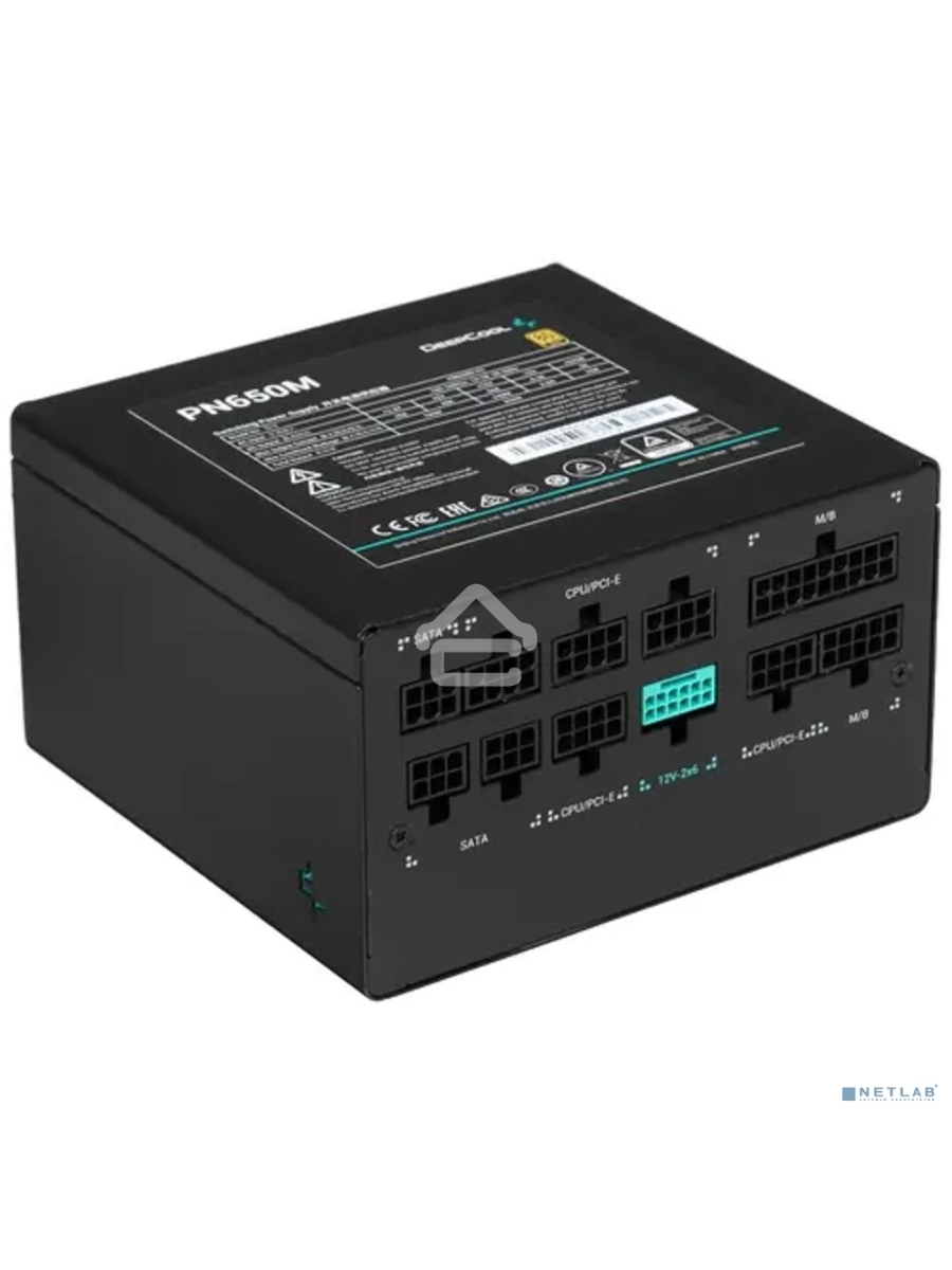Блок питания Deepcool / GamerStorm PN650M, 650Вт, 80 PLUS Gold, 120мм, модульный, черный