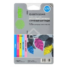 Картридж струйный Cactus CS-C8771/2/3/4/5 №177 многоцветный (11.4 мл.) для HP PS 2113/3313/8253/8200