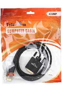 Кабель-переходник DisplayPort---DVI_M/M 1,8м Telecom  <TA668-1.8M> 