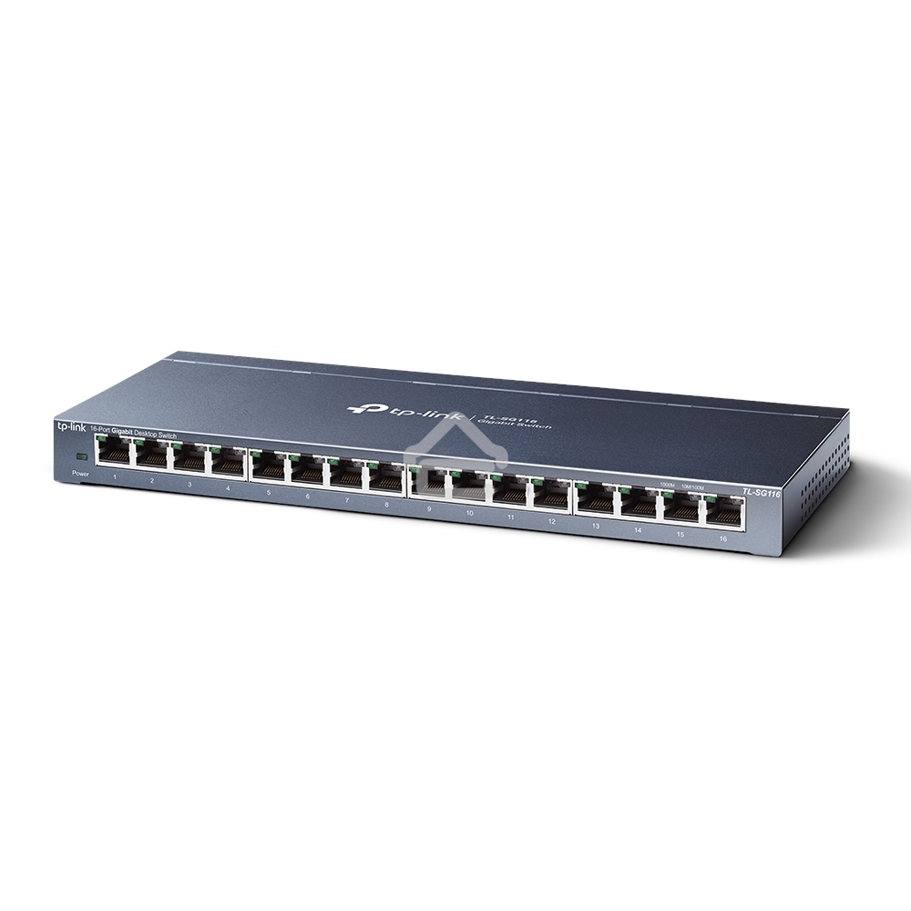 Коммутатор TP-Link TL-SG116 16-портовый гигабитный настольный коммутатор