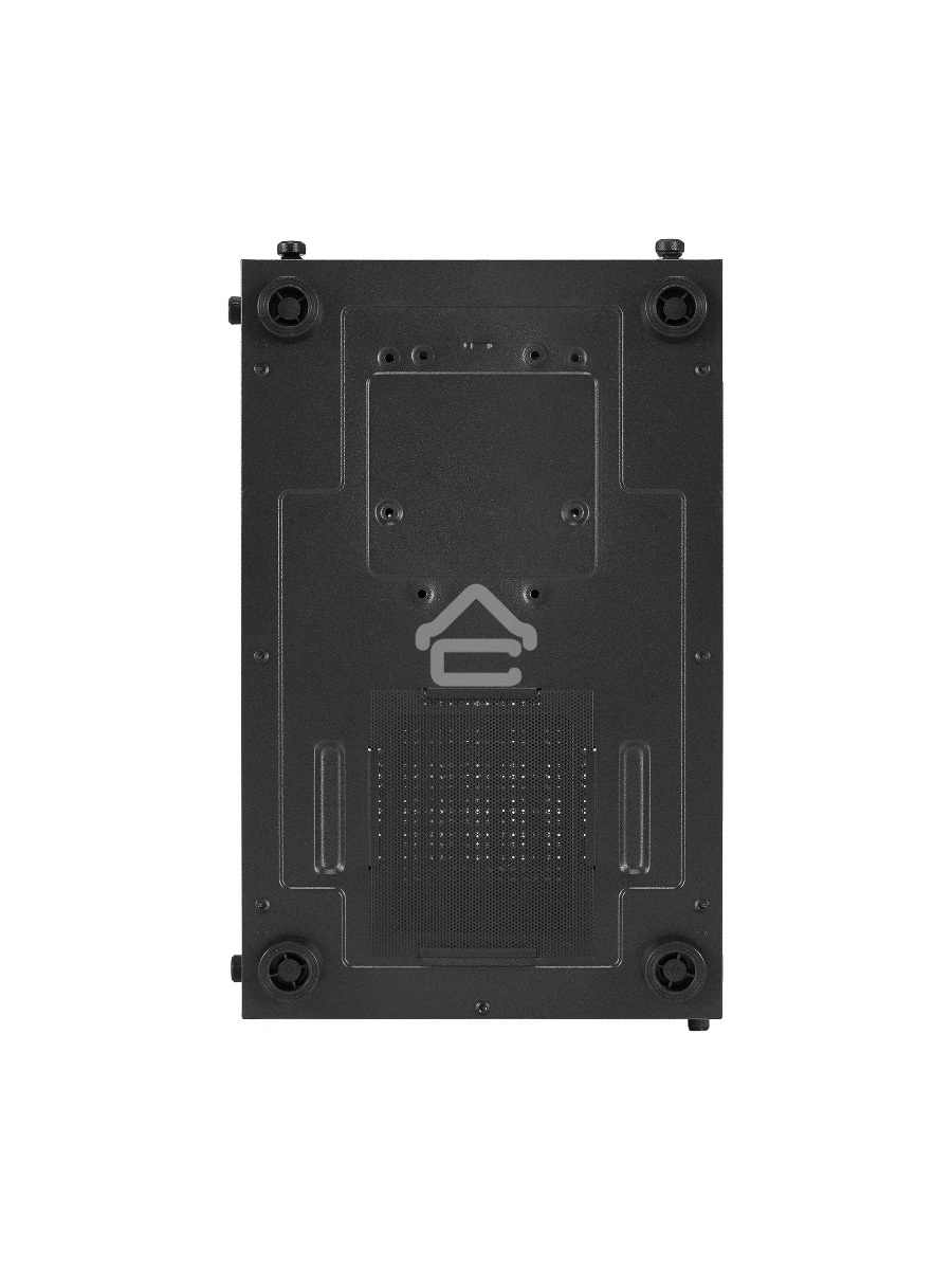 Компьютерный корпус Miditower ExeGate i3 BASE (ATX, без БП, с окном, 1*USB+1*USB3.0, аудио, 4 вент. 12см с RGB подсветкой)