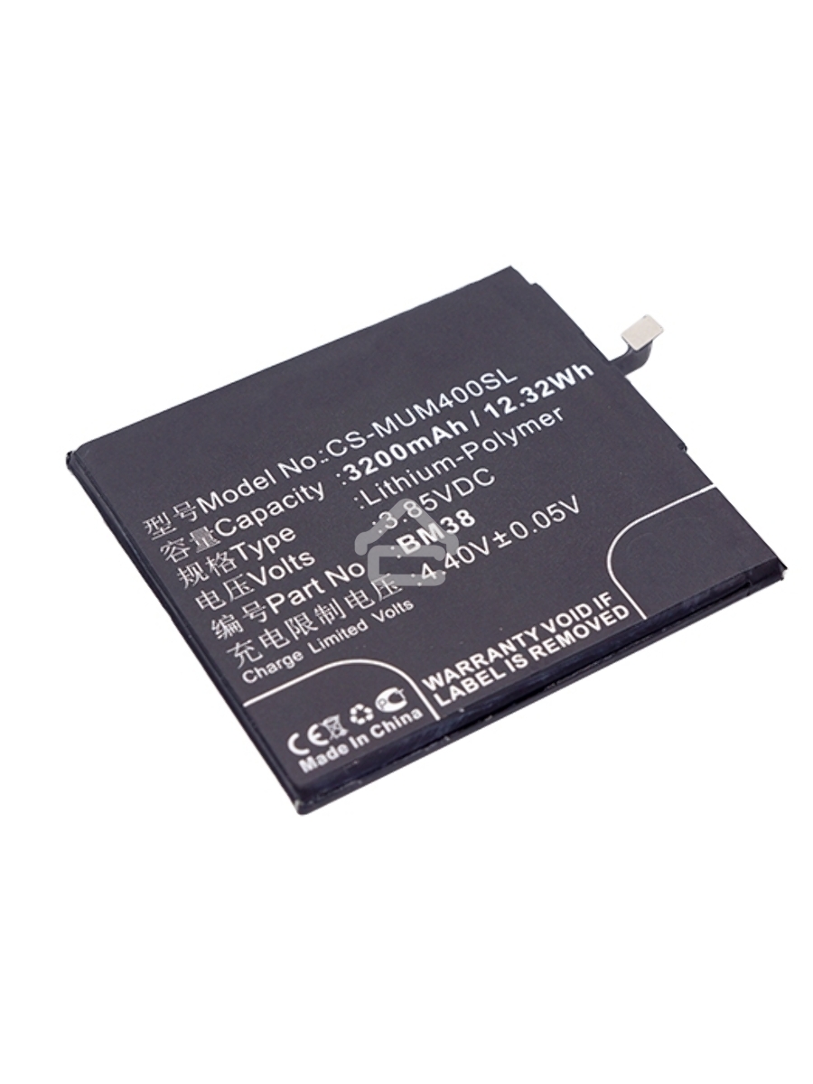Аккумулятор CameronSinoCS-MUM400SL BM38 для Xiaomi Mi 4S3.85V / 3200mAh / 12.32Wh