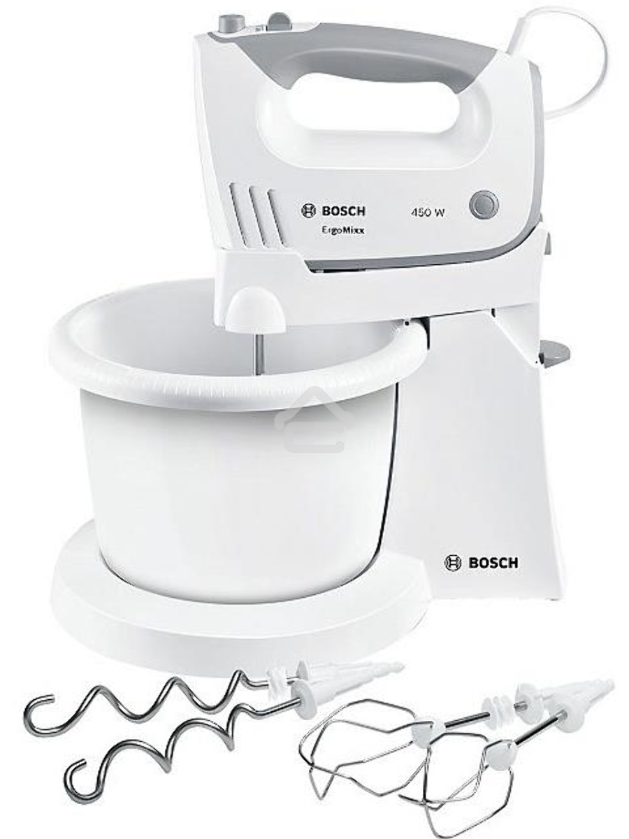 Миксер стационарный Bosch MFQ36460 450Вт белый/серый