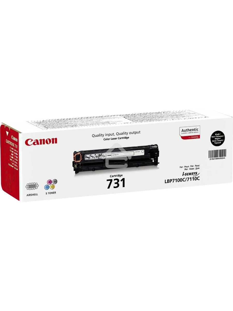 Картридж лазерный Canon Cartridge 731BK (6272B002) черный (1400 стр.) для Canon LBP7100Cn/7110Cw