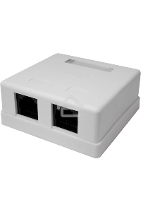 Розетка Suprlan 10-0309-1, наклад. RJ45 2 кат.5E UTP
