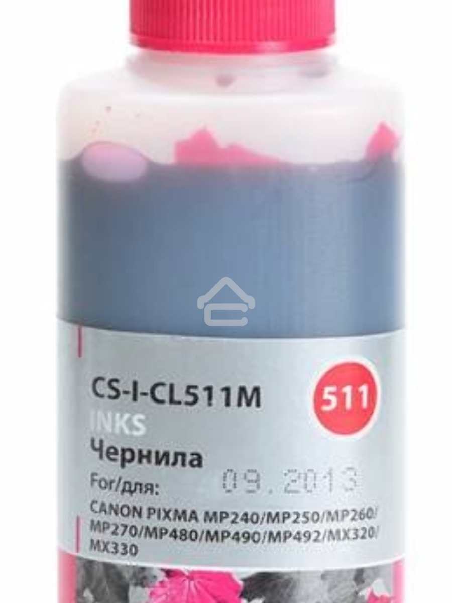 Чернила Cactus CS-I-CL511M пурпурный (100мл) Canon PIXMA MP240/MP250/MP260/MP270/MP480