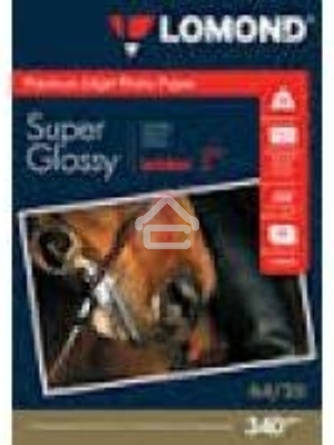 Фотобумага ПРЕМИУМ для стр.печати LOMOND А4, 340 г/м2 односторонняя Bright Super Glossy(20л)