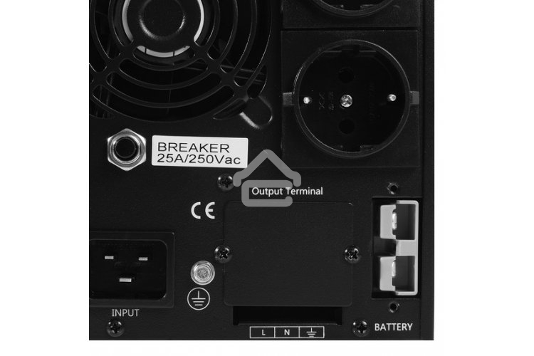 Источник бесперебойного питания Powerman Online 3000 Plus черный external battery pack (not included)(БЕЗ БАТАРЕИ)