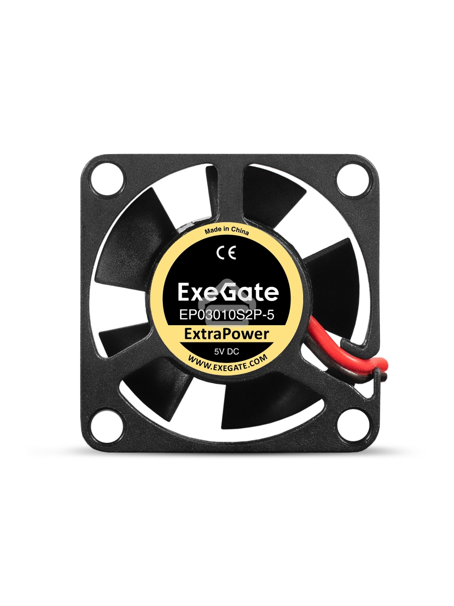 Вентилятор для корпуса ExeGate ExtraPower EP03010S2P-5 черный, 30 мм, 12000 об/мин, 33 дБ, 2 pin
