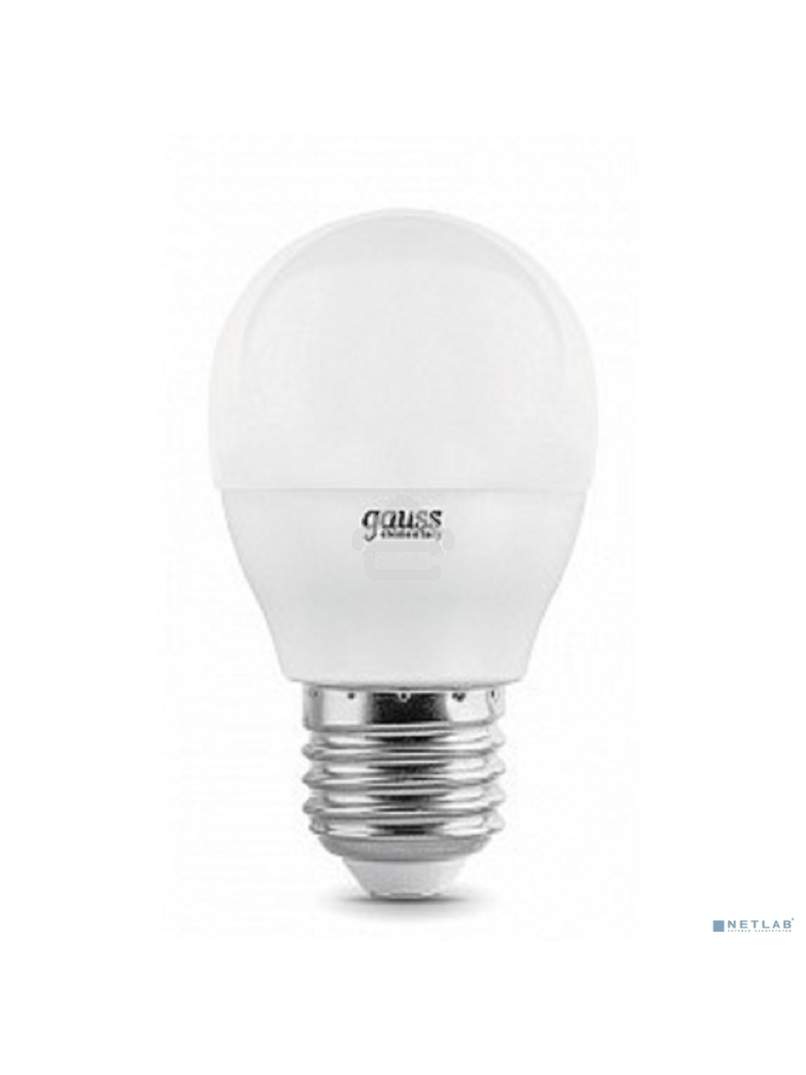 Лампа GAUSS LED Elementary Globe 6W E27 4100K арт. 53226