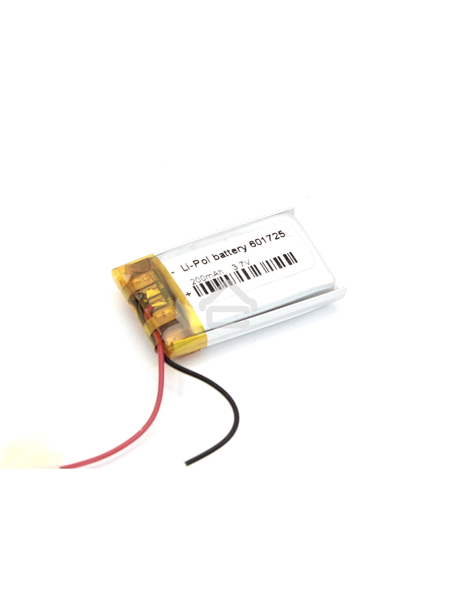Аккумулятор Li-Pol (батарея) 6*17*25мм 2pin 3.7V/200mAh