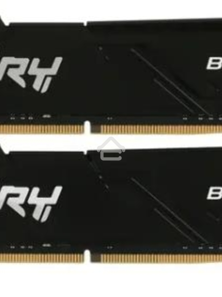 Оперативная память Kingston Fury Beast , DDR4, 32GB (2x16GB), 3200MHz, CL16, DIMM, с радиатором, чёрный