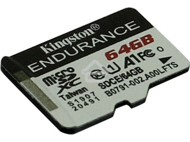 Флеш карта microSD 64GB Kingston microSDНC Class 10 A1 UHS-I Endurance 95R/30W Card Only