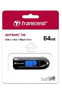 Флэш Диск Transcend USB Drive 64Gb JetFlash 790 TS64GJF790K {USB 3.0}