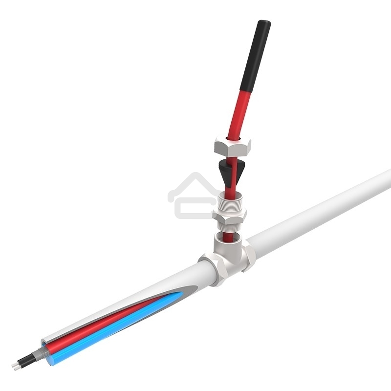 Греющий саморегулирующийся кабель Rexant (в трубу) 10HTM2-CT (6м/60Вт)