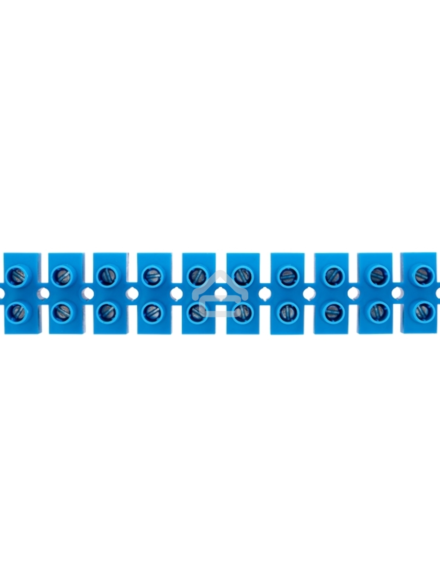 Клеммная винтовая колодка KВ-35 10-35, ток 80 A, полиэтилен синий Rexant (10 шт./уп.)