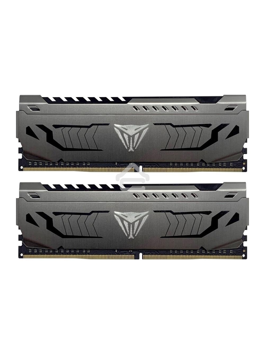 Оперативная память Patriot Viper Steel, DDR4, 8GB (2x4GB), 3200MHz, CL16, DIMM, с радиатором, черный