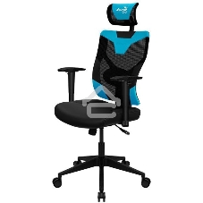 Кресло Aerocool GUARDIAN Ice Blue (<150кг, эргономичное, сетчатый материал, 2D подлокотник)