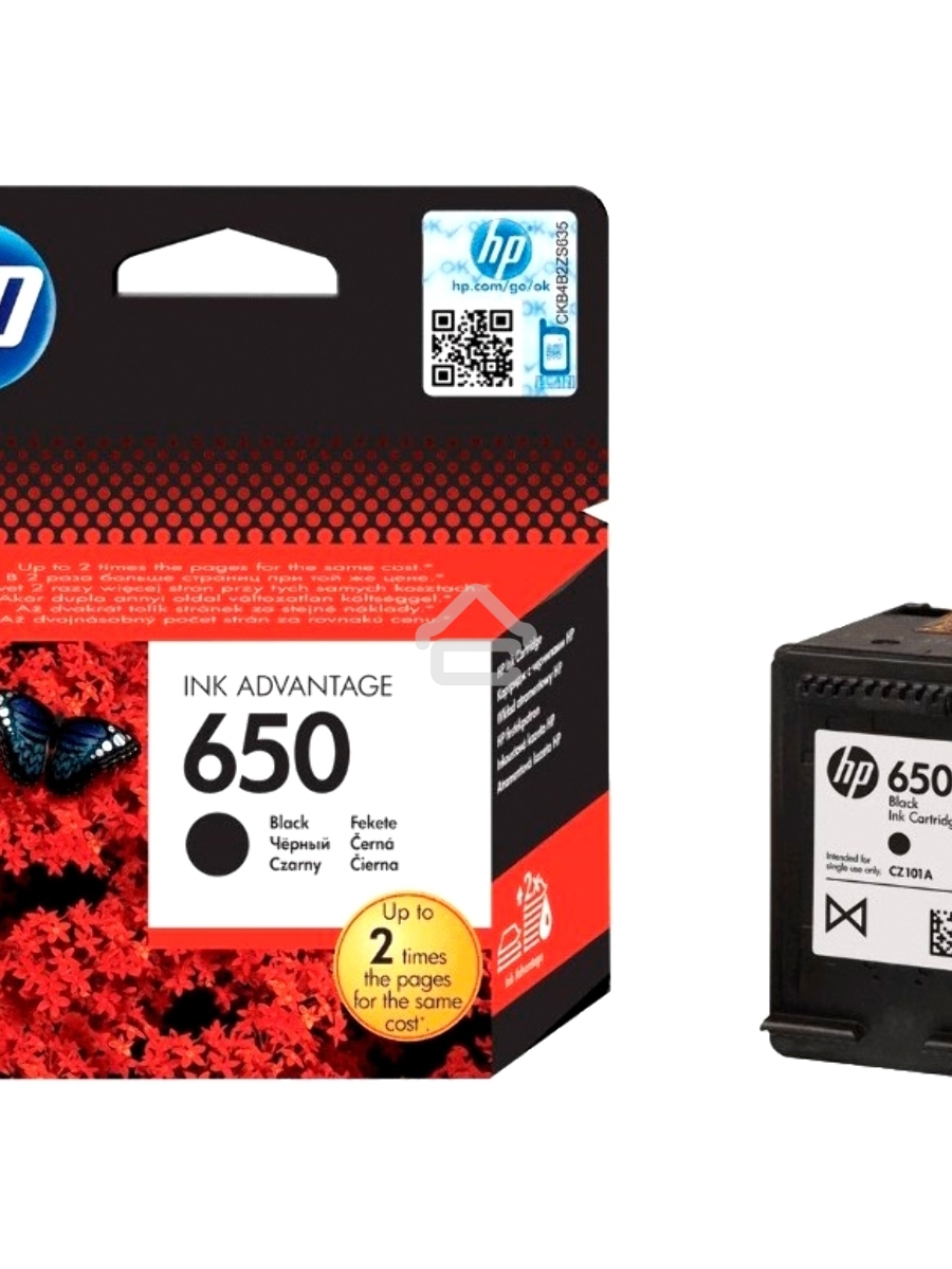 Картридж струйный HP 650 CZ101AE черный для HP DJ IA 2515