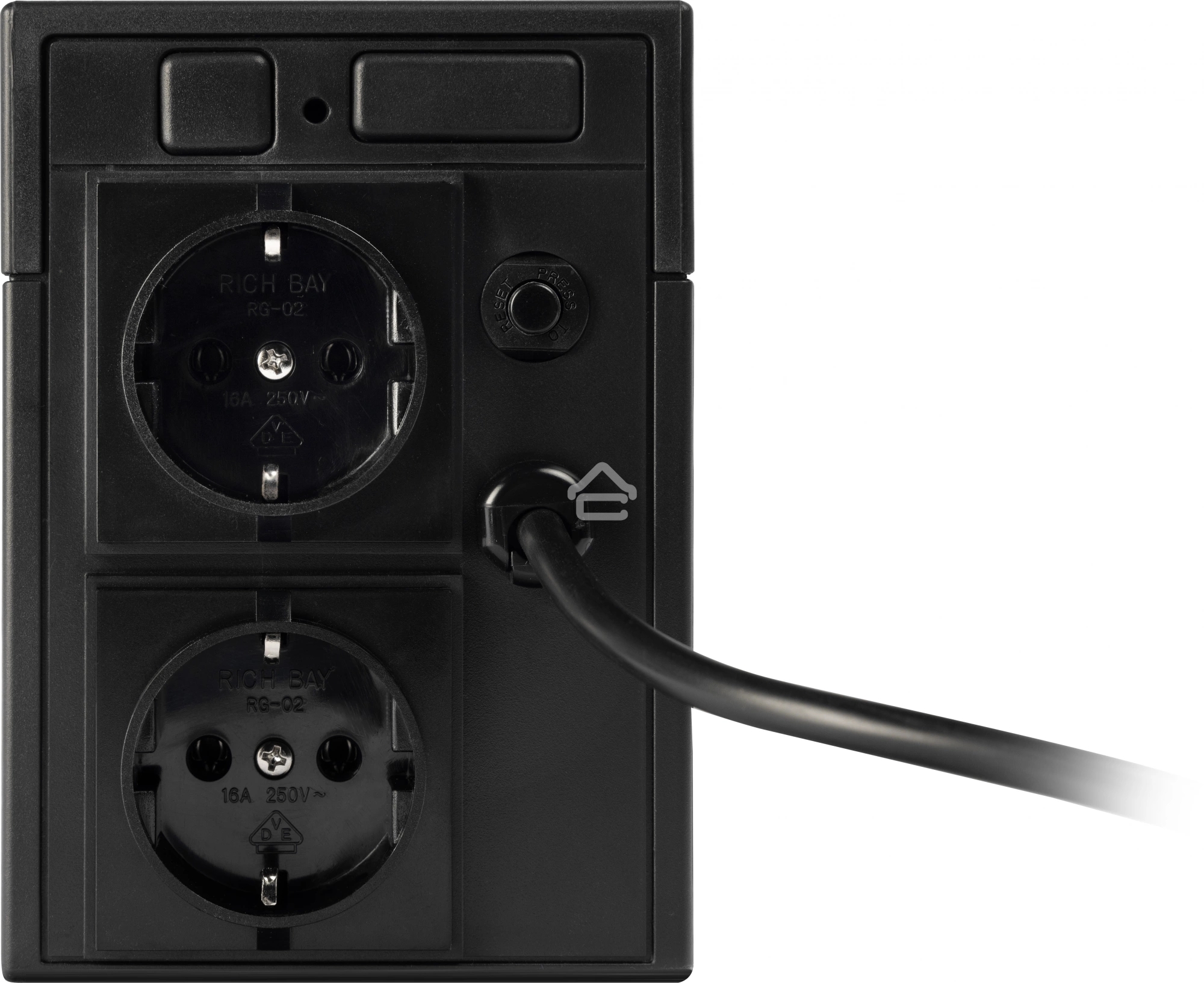 Источник бесперебойного питания SMARTWATT UPS UNI 450 черный 450/250 ВА/Вт, линейно-интерактивный, напольный, LED индикация, Shuko CEE7/4 - 2 шт.