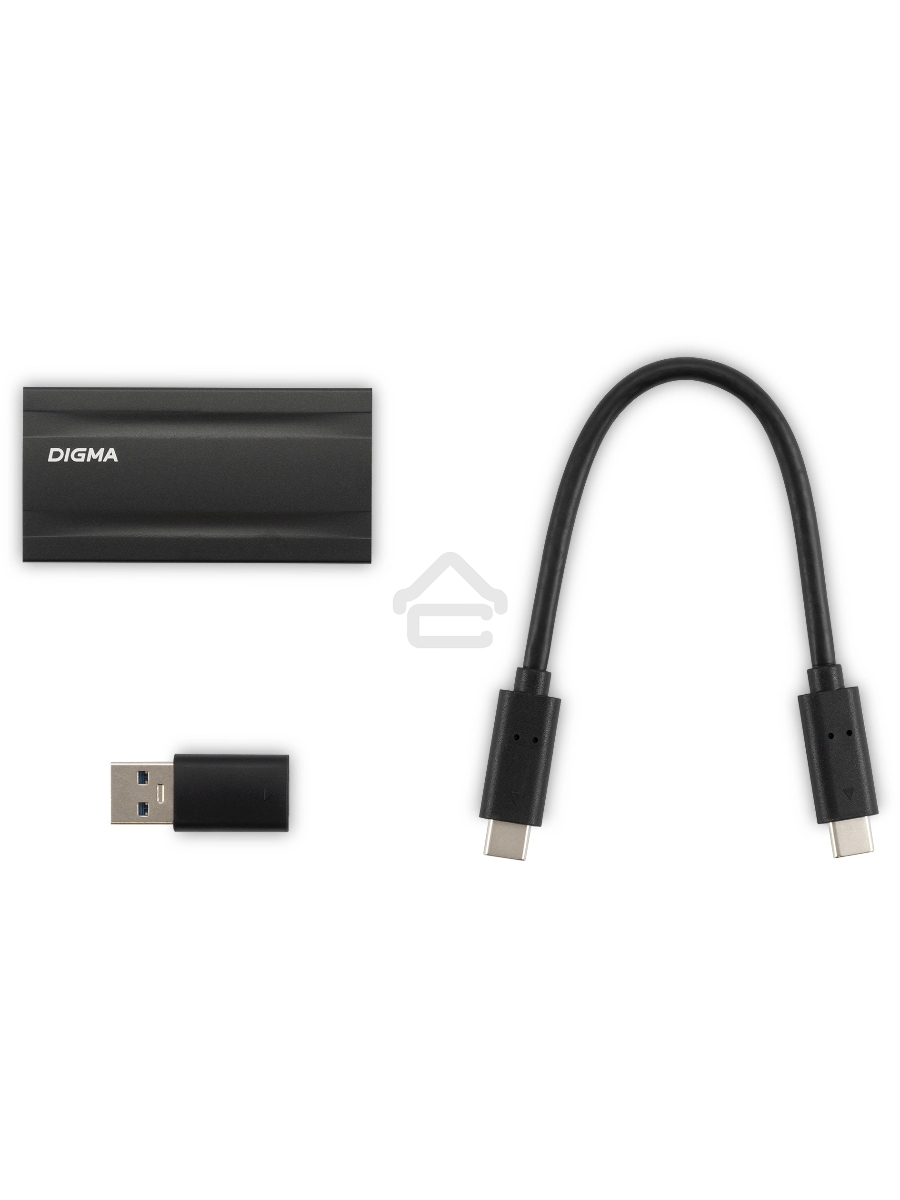 Внешний накопитель SSD Digma USB3.2 Gen2x2 256GB DGSM8256G2MGG MEGA X 1.8