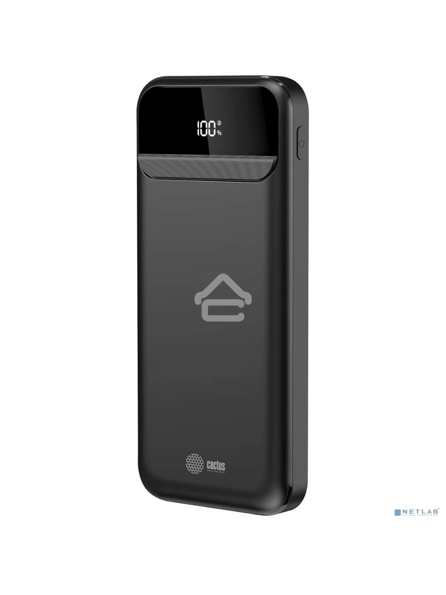 Мобильный аккумулятор Cactus CS-PBFSCA-10000 10000mAh 4.5A 2xUSB-A/USB-C черный