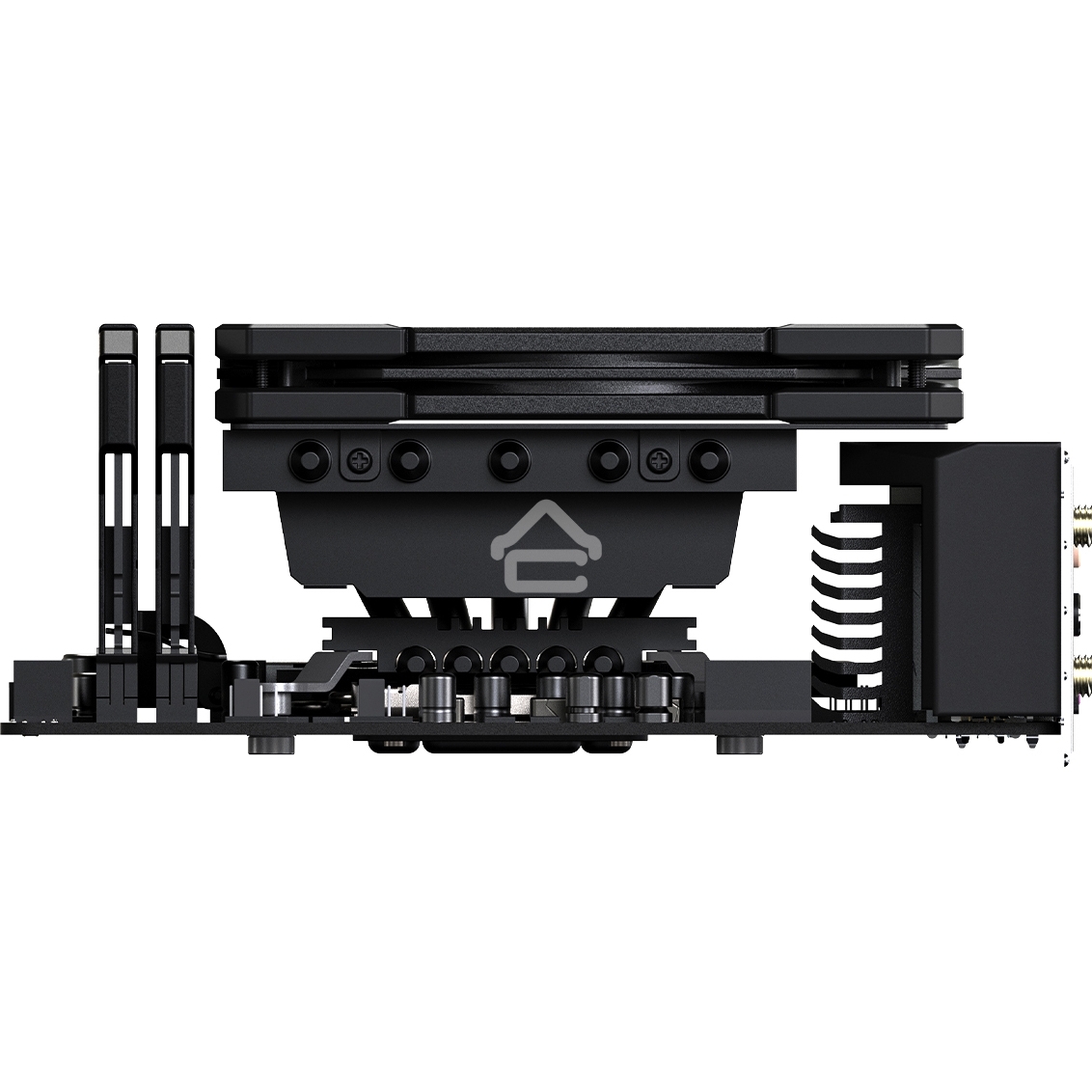 Кулер для процессора ID-COOLING IS-50X-V3 черный 120мм алюминий/медь 2000rpm 31.2db 4-pin 130W 56мм