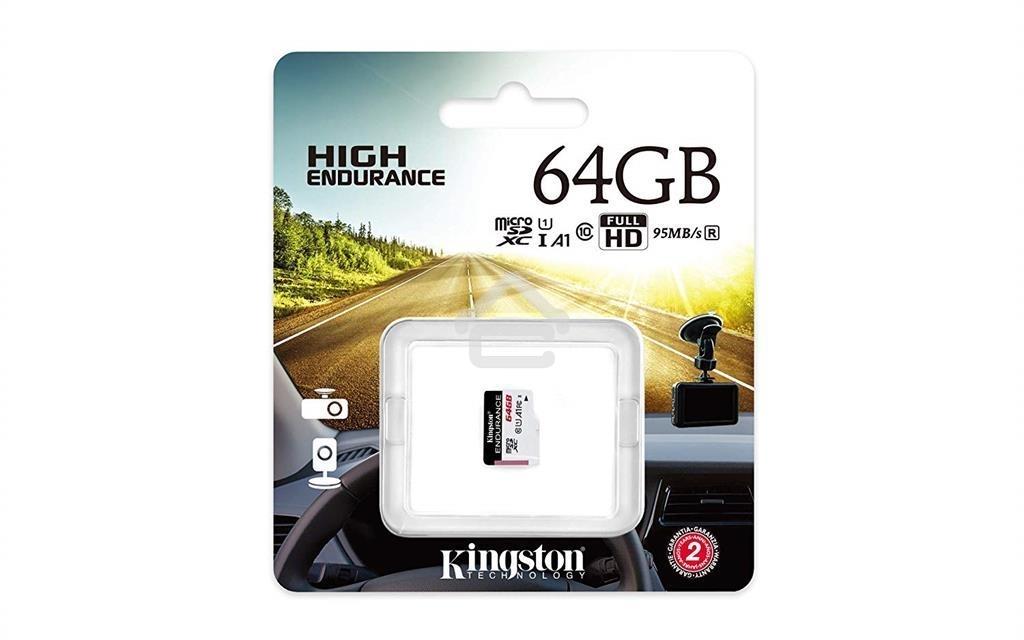 Флеш карта microSD 64GB Kingston microSDНC Class 10 A1 UHS-I Endurance 95R/30W Card Only