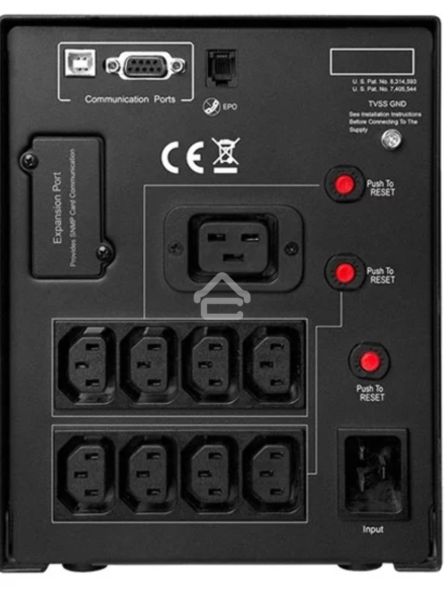 Источник бесперебойного питания CyberPower PR3000ELCDSL 3000VA/2700W USB/RJ11/45 (9 IEC)