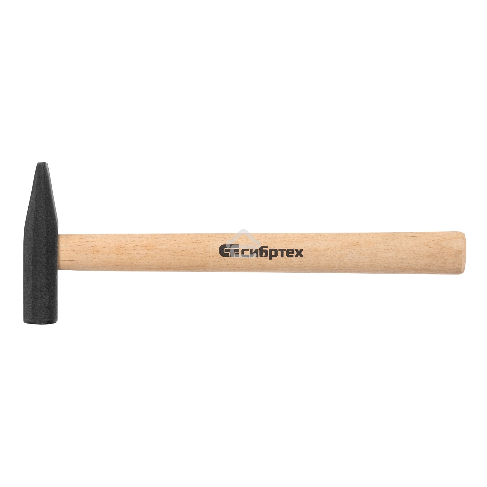 Молоток Сибртех слесарный, 400 г, квадратный боек, деревянная рукоятка