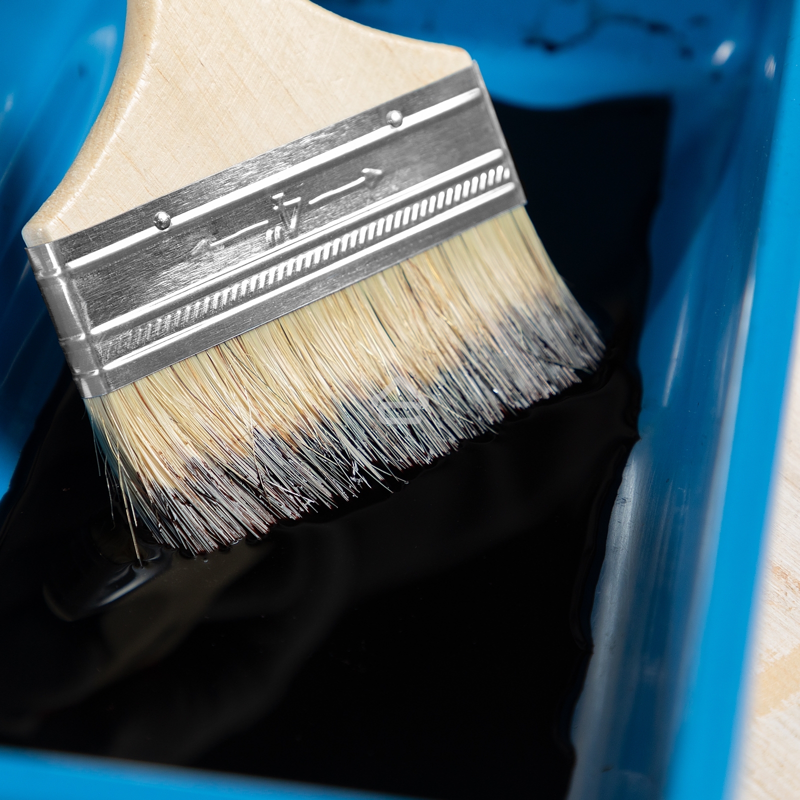 Кисть плоская Sparta 100 мм, натуральная щетина, деревянная ручка, для масляных краскок, лаков