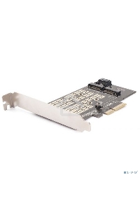 Адаптер AgeStar AS-MC02  PCI-E для M.2 SATA SSD+M.2 NVME SSD Card